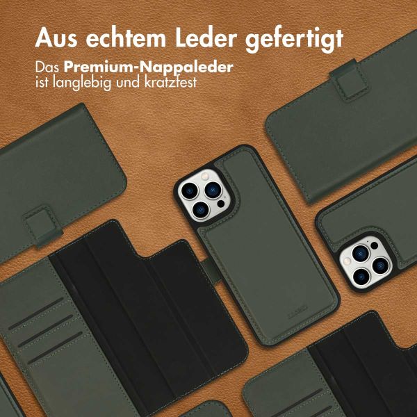 Accezz Premium Leather 2 in 1 Wallet Bookcase iPhone 13 Pro Max - Groen / Grün  / Green