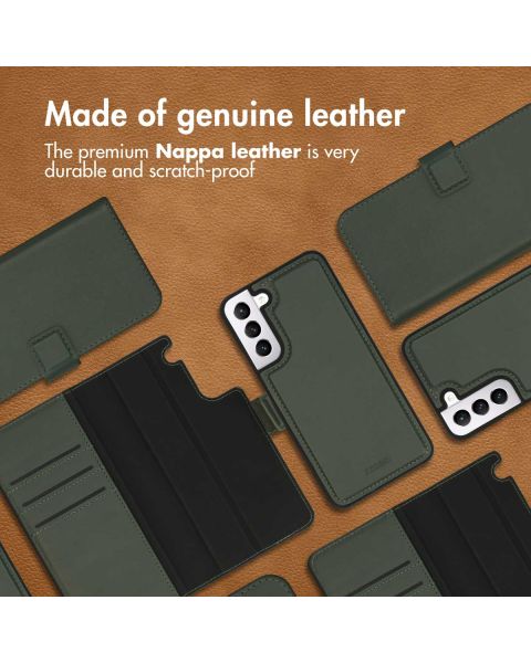 Accezz Premium Leather 2 in 1 Wallet Bookcase Samsung Galaxy S22 Plus - Groen / Grün  / Green
