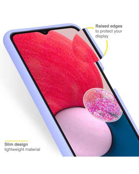 Accezz Liquid Silicone Backcover Samsung Galaxy A13 (4G) - Paars / Violett  / Purple
