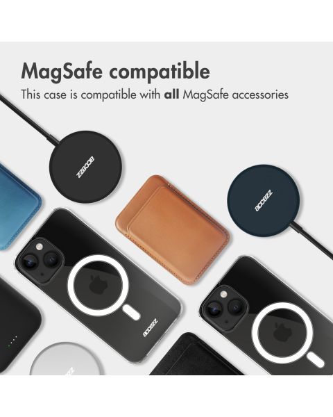 Accezz Clear Backcover met MagSafe iPhone 14 Plus - Transparant / Transparent