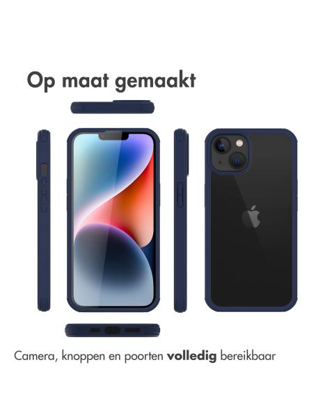 Accezz 360° Full Protective Cover iPhone 14 Plus - Blauw / Blau / Blue