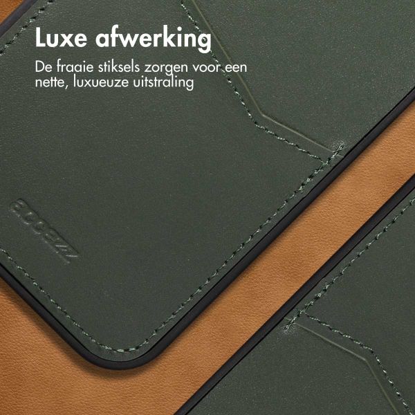 Accezz Premium Leather Card Slot Backcover iPhone 14 Plus - Groen / Grün  / Green
