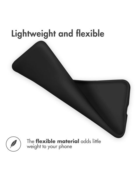 Accezz Color Backcover iPhone 14 - Zwart / Schwarz / Black