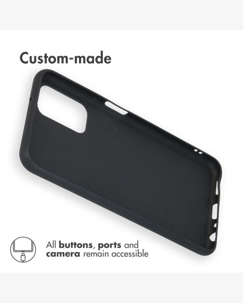 Accezz Color Backcover Samsung Galaxy A13 (4G) - Zwart / Schwarz / Black
