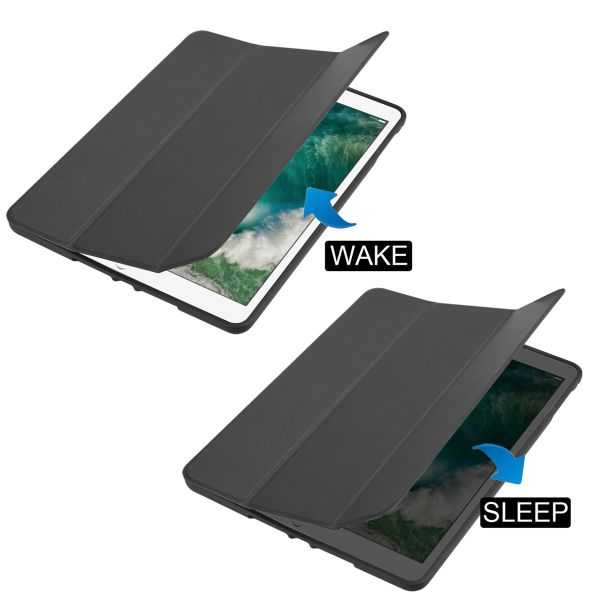 Accezz Trifold Bookcase iPad 6 (2018) 9.7 inch / iPad 5 (2017) 9.7 inch / Air 2 (2014) / Air 1 (2013) - Zwart / Schwarz / Black