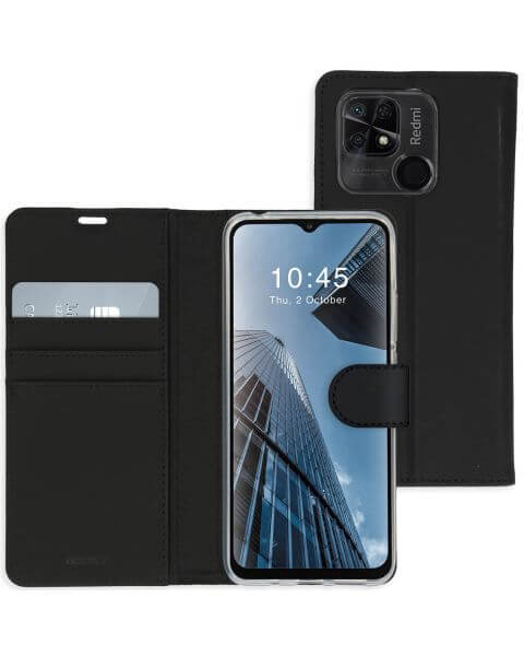 Accezz Wallet Softcase Bookcase Xiaomi Redmi 10C - Zwart / Schwarz / Black