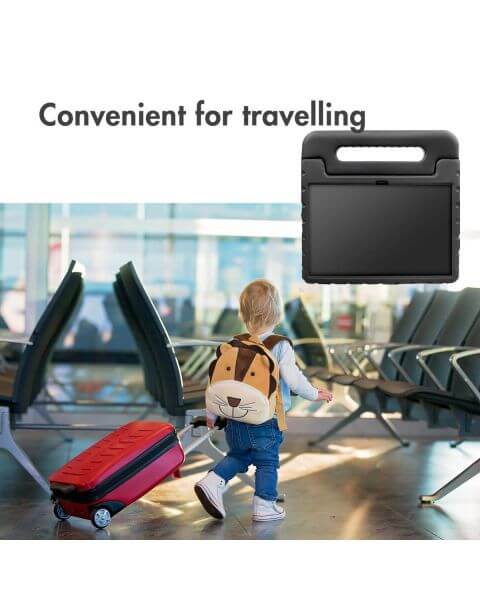 Accezz Kidsproof Backcover met handvat iPad 10.9 (2022) - Zwart / Schwarz / Black
