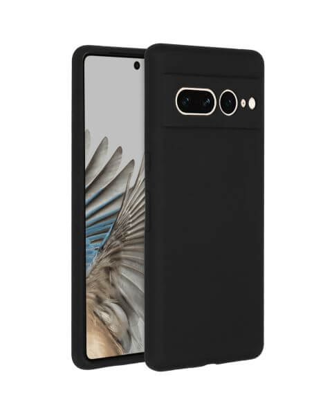 Accezz Liquid Silicone Backcover Google Pixel 7 Pro - Zwart / Schwarz / Black