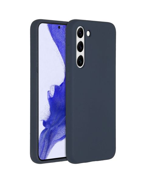 Accezz Liquid Silicone Backcover Samsung Galaxy S23 Plus - Donkerblauw / Dunkelblau  / Dark blue