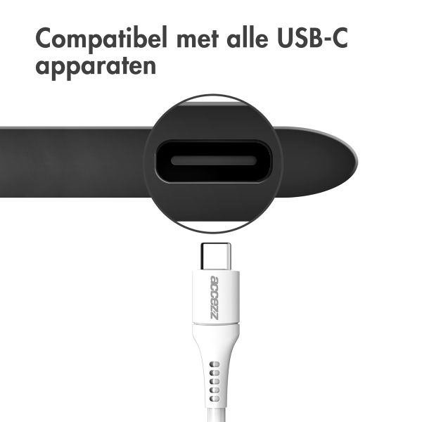 Accezz USB-C naar USB kabel - 1 meter - Wit / Weiß / White