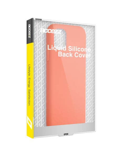 Accezz Liquid Silicone Backcover iPhone 15 Pro - Nectarine