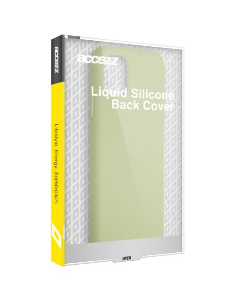 Accezz Liquid Silicone Backcover iPhone 15 Pro - Groen / Grün  / Green