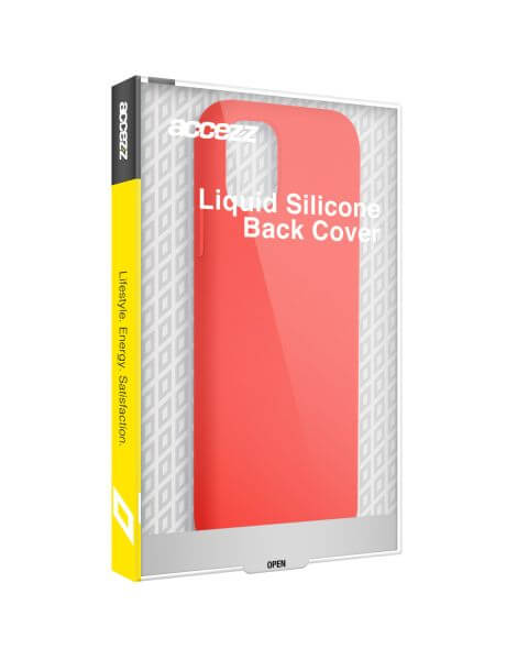 Accezz Liquid Silicone Backcover iPhone 15 Pro Max - Rood / Rot / Red