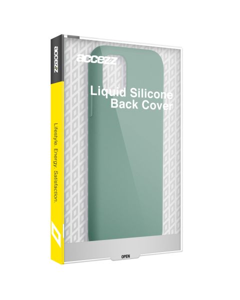 Accezz Liquid Silicone Backcover iPhone 15 Pro Max - Donkergroen / Dunkelgrün  / Dark Green