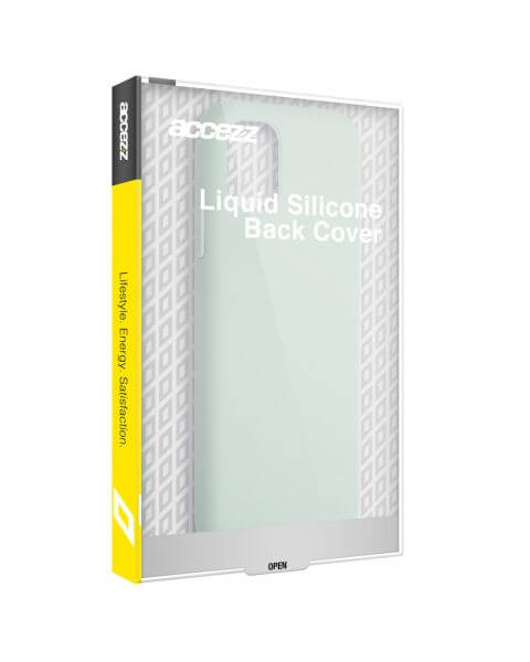 Accezz Liquid Silicone Backcover met MagSafe iPhone 15 Pro Max - Sky Blue