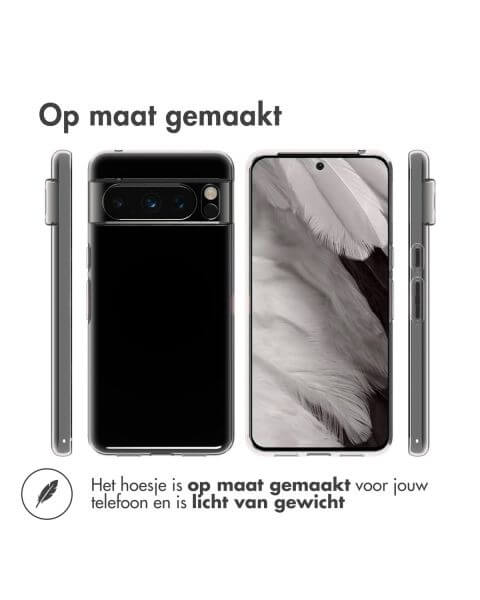 Accezz Clear Backcover Google Pixel 8 Pro - Transparant / Transparent