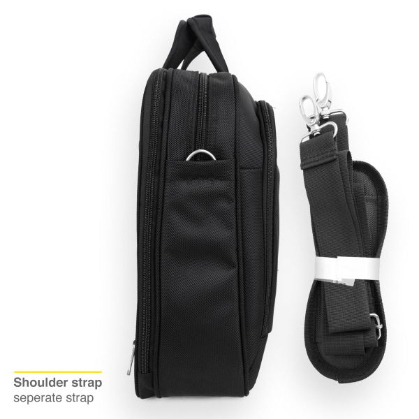 Accezz Classic Series Laptop Bag - Laptoptas - Geschikt voor laptops tot 15.6 inch - Zwart / Schwarz / Black