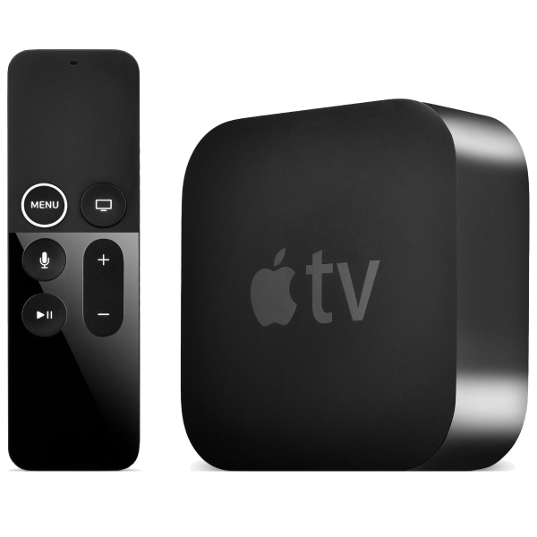 Apple TV | 4K HDR | 64GB Flash Storage | Media Streamer | Black