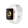 Refurbished Apple Watch Series 3 | 38mm | Aluminum Case Gold | White Sport Band | GPS | WiFi