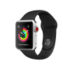Apple Watch Series 3 | 42mm | Aluminium Case Zilver | Zwart sportbandje | GPS | WiFi + 4G
