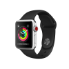 Refurbished Apple Watch Series 3 | 42mm | Aluminum Case Silver | Black Sport Band | GPS | WiFi + 4G