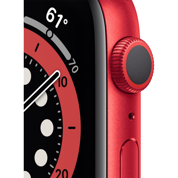 Refurbished Apple Watch Series 6 | 44mm | Aluminum Case Red | Red Sport Band | GPS | WiFi