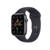 Refurbished Apple Watch Series SE | 44mm | Aluminum Case Space Gray | Black Sport Band | GPS | WiFi