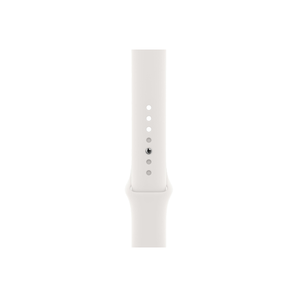 Refurbished Apple Watch Series SE | 40mm | Aluminum Case Silver | White Sport Band | GPS | WiFi + 4G