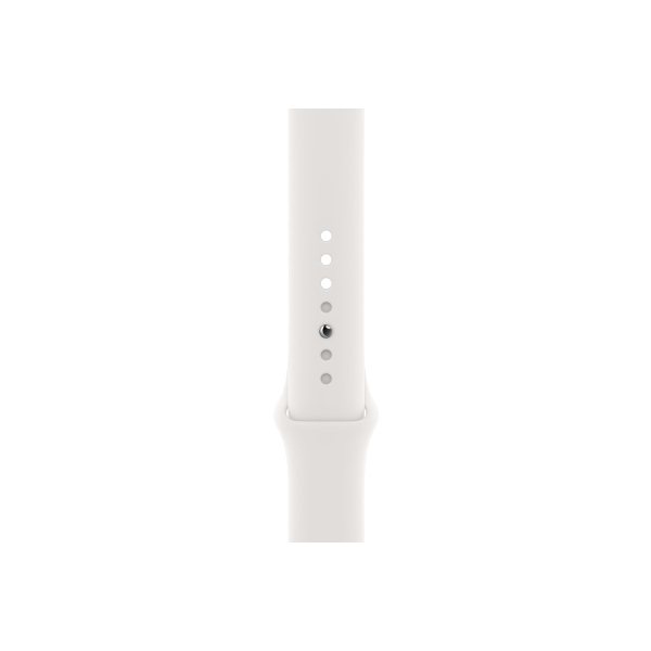 Refurbished Apple Watch Series SE | 44mm | Aluminium Case Silver | White Sport Band | GPS | WiFi