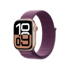 Refurbished Apple Watch Series 10 | 42mm | Aluminum Case Rose Gold | Purple sport loop | GPS | WiFi