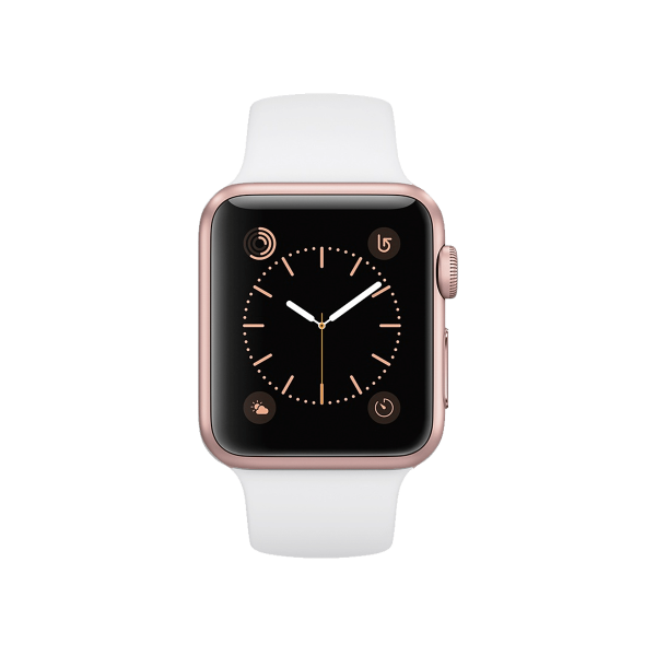 Refurbished Apple Watch Series 2 | 38mm | Aluminum Case Gold | White Sport Band | GPS | WiFi
