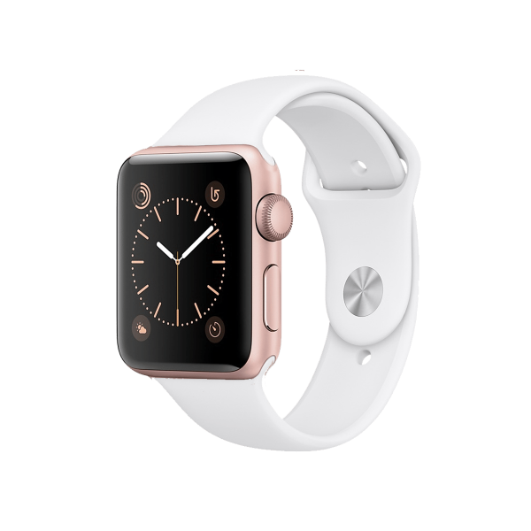 Refurbished Apple Watch Series 2 | 38mm | Aluminum Case Gold | White Sport Band | GPS | WiFi