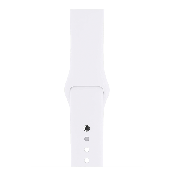 Refurbished Apple Watch Series 3 | 42mm | Aluminum Case Silver | White Sport Band | GPS | WiFi