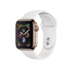 Refurbished Apple Watch Series 4 | 40mm | Stainless Steel Case Gold | White Sport Band | GPS | WiFi + 4G