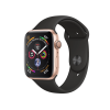 Refurbished Apple Watch Series 4 | 44mm | Aluminum Case Gold | Black Sport Band | GPS | WiFi