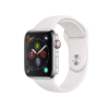 Refurbished Apple Watch Series 4 | 44mm | Stainless Steel Case Silver | White Sport Band | GPS | WiFi