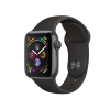 Refurbished Apple Watch Series 4 | 44mm | Aluminum Case Space Gray | Black Sport Band | GPS | WiFi + 4G