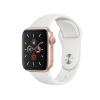 Refurbished Apple Watch Series 5 | 40mm | Aluminum Case Gold | White Sport Band | GPS | WiFi + 4G