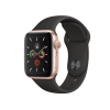 Refurbished Apple Watch Series 5 | 40mm | Aluminium Case Gold | Black Sport Band | GPS | WiFi + 4G