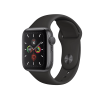 Refurbished Apple Watch Series 5 | 40mm | Aluminum Case Space Gray | Black Sport Band | GPS | WiFi + 4G