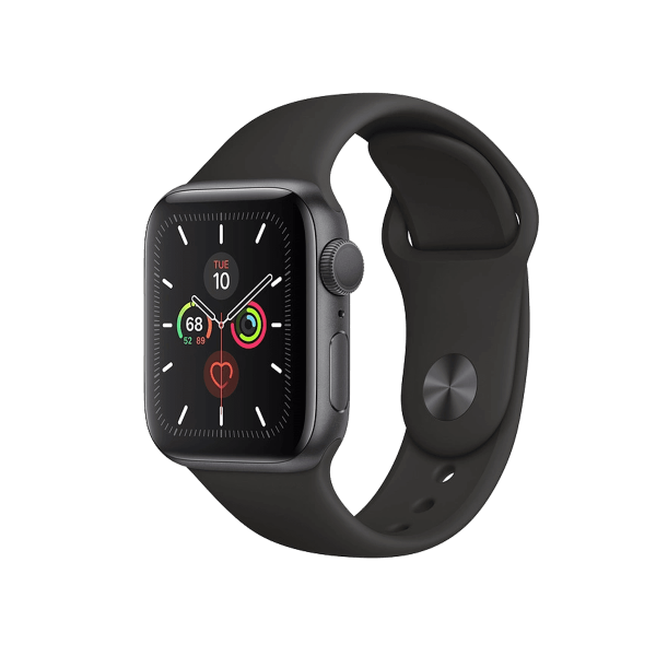 Refurbished Apple Watch Series 5 | 40mm | Aluminum Case Space Gray | Black Sport Band | GPS | WiFi