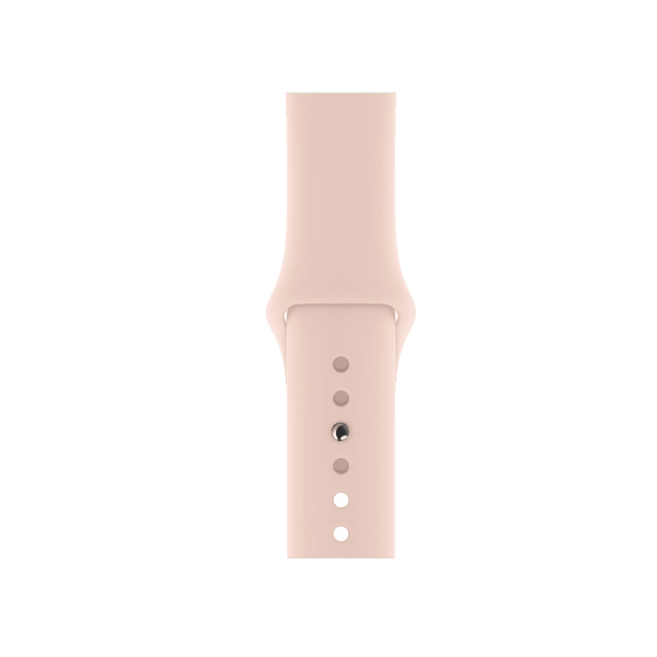 Refurbished Apple Watch Series 5 | 40mm | Stainless Steel Case Gold | Pink Sport Band | GPS | WiFi + 4G