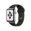 Refurbished Apple Watch Series 5 | 40mm | Titanium Case Silver | Black Sport band | GPS | WiFi + 4G