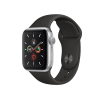 Refurbished Apple Watch Series 5 | 40mm | Aluminium Case Silver | Black Sport Band | GPS | WiFi + 4G