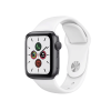 Refurbished Apple Watch Series 5 | 44mm | Aluminium Case Space Gray | White Sport Band | GPS | WiFi + 4G