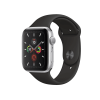 Refurbished Apple Watch Series 5 | 44mm | Aluminum Case Silver | Black Sport Band | GPS | WiFi + 4G