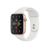 Refurbished Apple Watch Series 5 | 44mm | Aluminium Case Gold | White Sport Band | GPS | WiFi + 4G