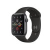 Refurbished Apple Watch Series 5 | 44mm | Aluminium Case Space Gray | Black Sport Band | GPS | WiFi + 4G