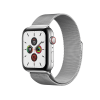 Refurbished Apple Watch Series 5 | 44mm | Stainless Steel Case Silver | Silver Milanese Strap | GPS | WiFi + 4G