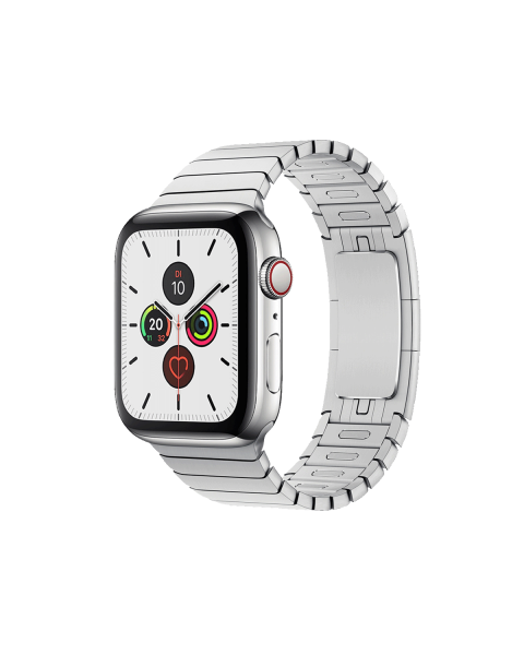 Refurbished Apple Watch Series 5 | 44mm | Stainless Steel Case Silver | Silver Link Bracelet | GPS | WiFi